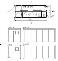 Damen WC-Container 20 Fu