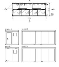 Herren WC-Container 20 Fu