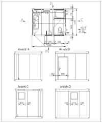 Grundriss Sanitrcontainer Typ L